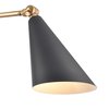 Elk Showroom Luca 18.5'' High 1-Light Swingarm Sconce - Natural Brass and Matte Black 89211/1